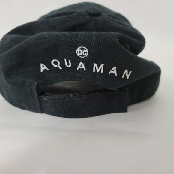 Aquaman DC Movie Premier Promo Hat Cap Strapback Black Jason Momoa - Picture 6 of 11